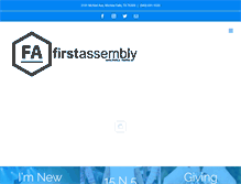 Tablet Screenshot of firstassemblywf.org